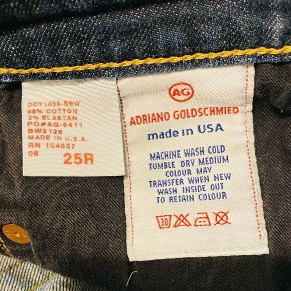 AG Adriano Goldschmied Blue Legging Ankle Jeans Size 25R - Picture 8 of 8